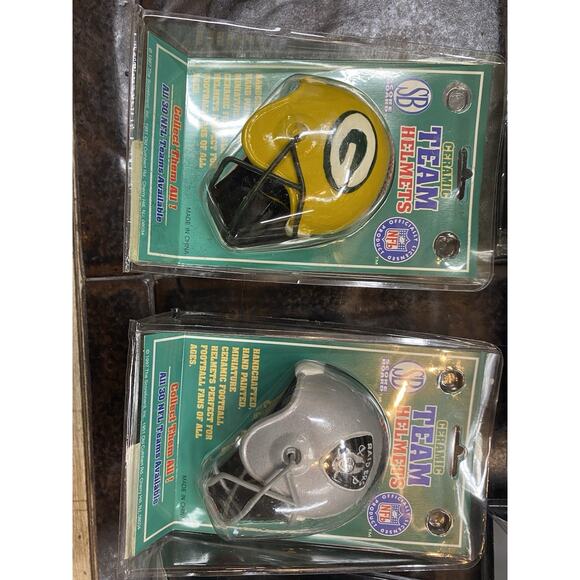 Vintage Score Board Ceramic NFL Helmet 1997 Hand Painted NEW. LOT OF 12 - Picture 12 of 16